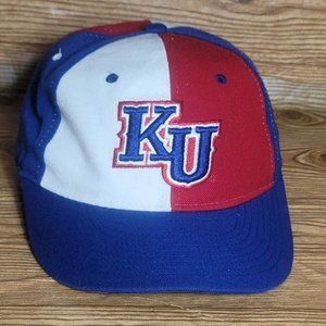 Zephyr The Hat Size 7 7/8 Kansas Jayhawks Colorblock Red White Blue